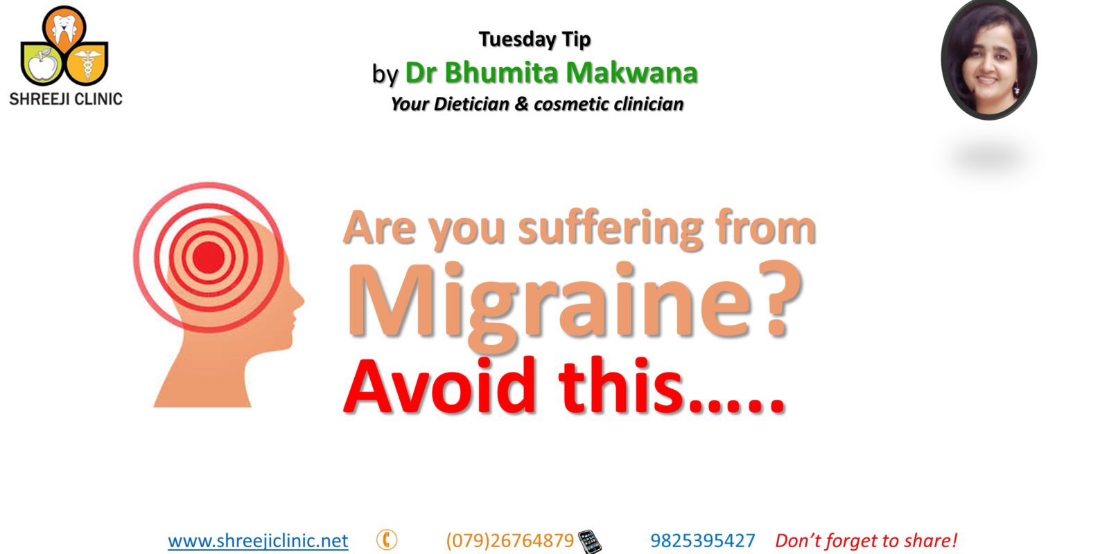 Avoid This If You Are Suffering From Migraine Shreeji Clinic